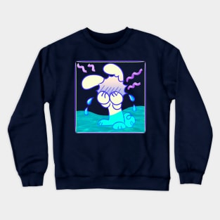 Rabbit in distress Crewneck Sweatshirt